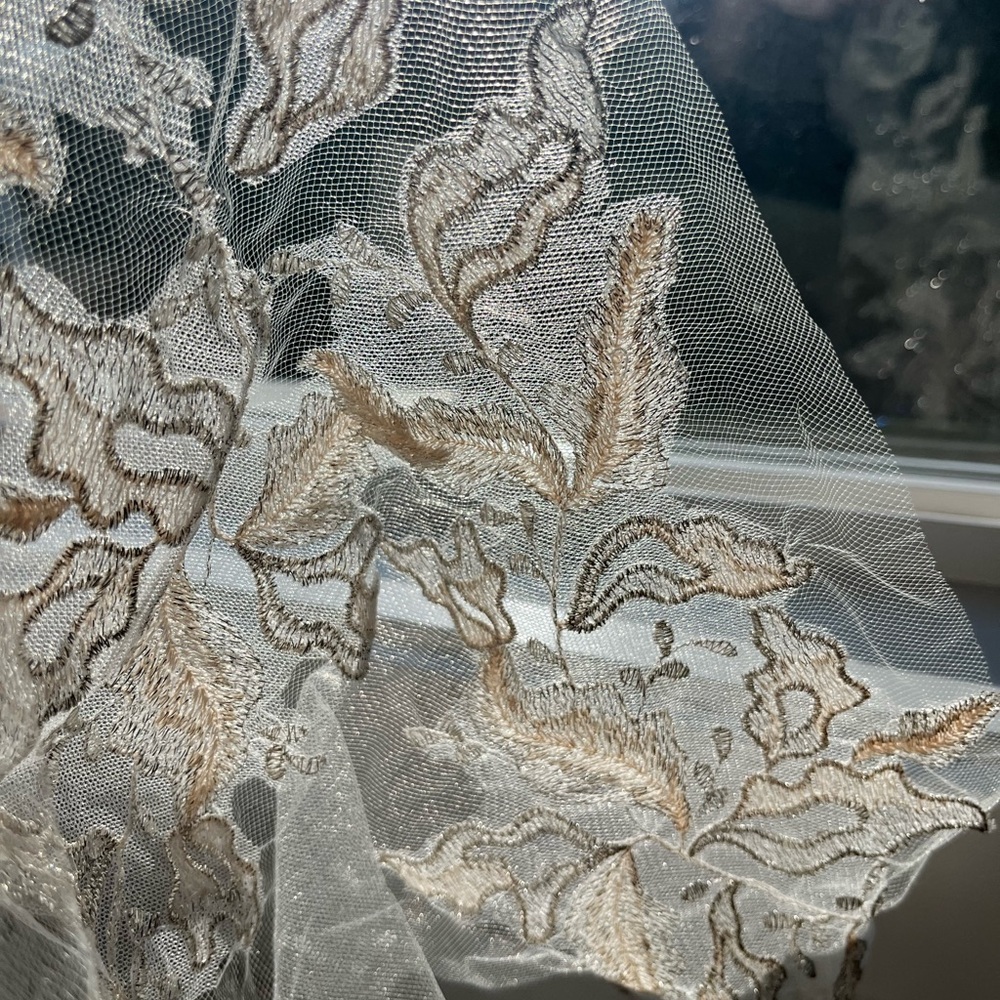 David’s Bridal dark ivory cathedral veil - Picture 4 of 6